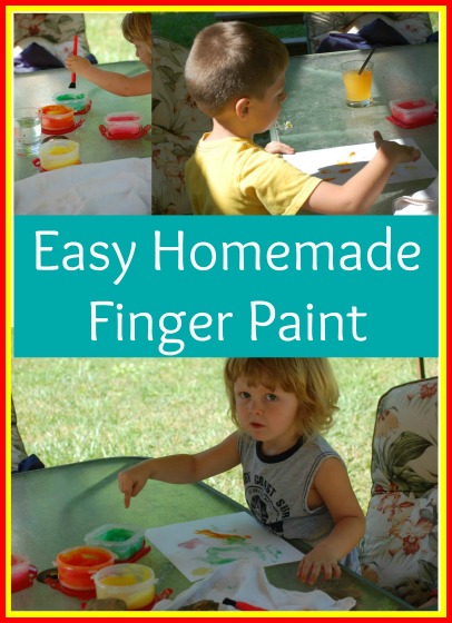 Easy Homemade Finger Paint