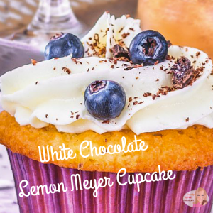 White ChocolateLemon Meyer Cupcake