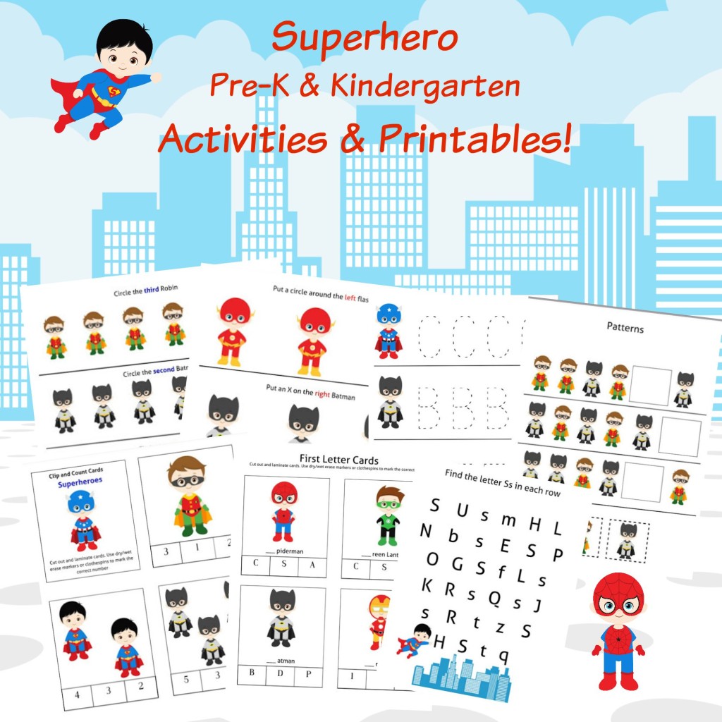 FREE Superheroes Printable