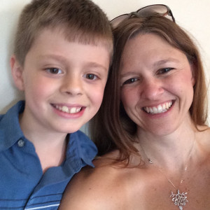 With Davis my eight-year-old. 