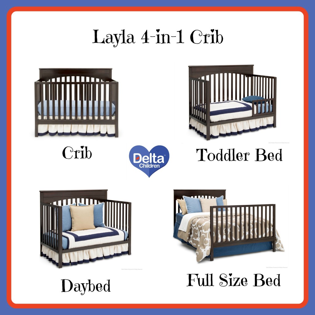Delta Children Layla 4-in-1 Crib 