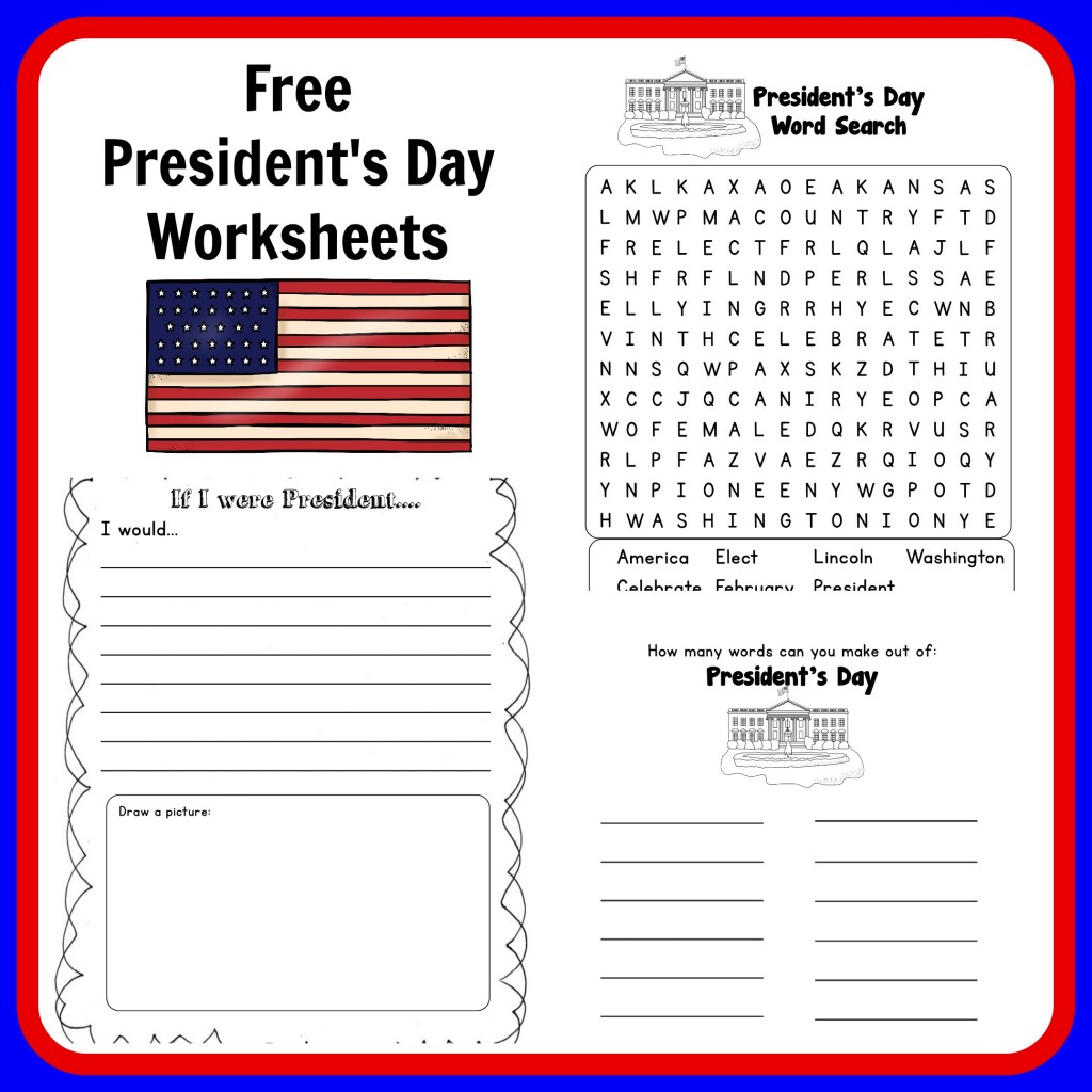 Free President's Day Worksheets