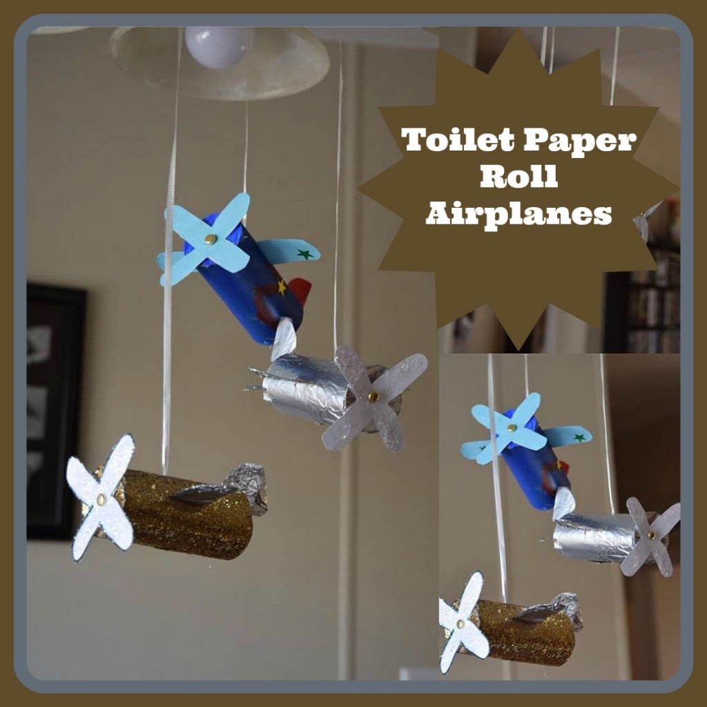 toilet paper roll airplanes