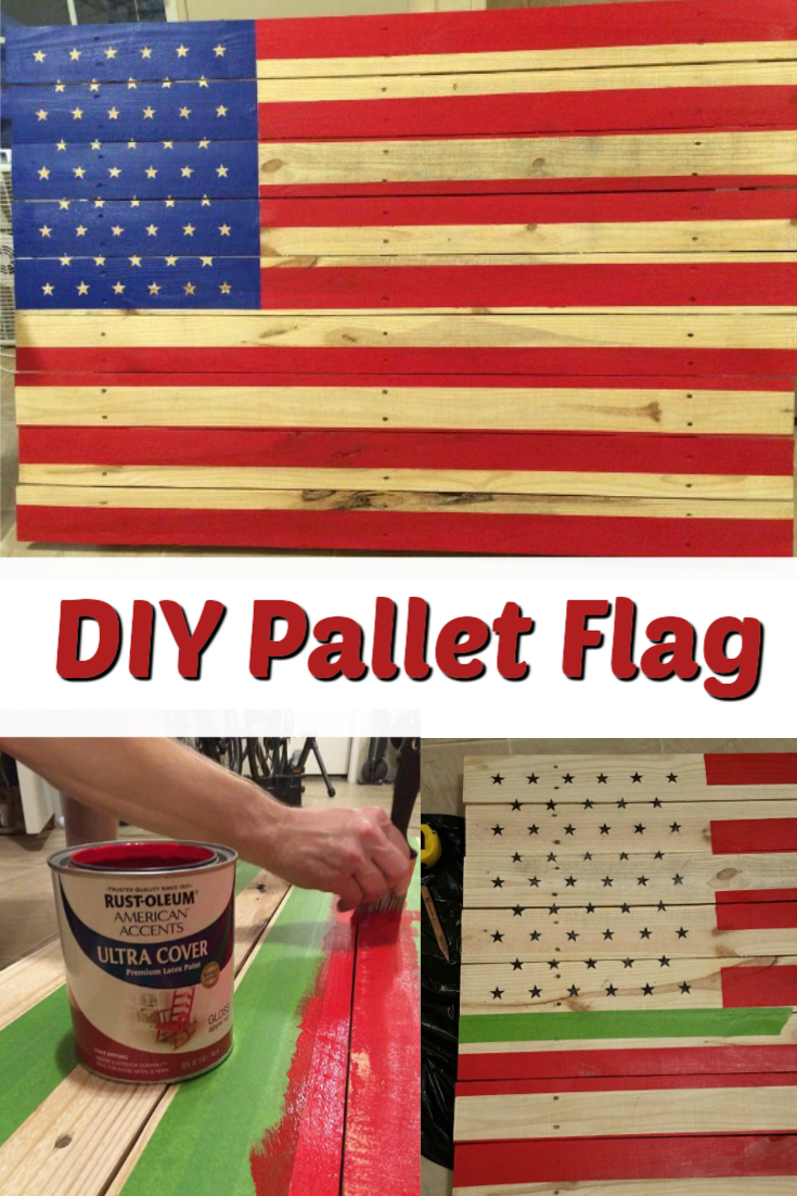DIY American Flag Pallet