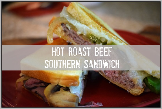 Hot Roast Beef Souther Sandwich