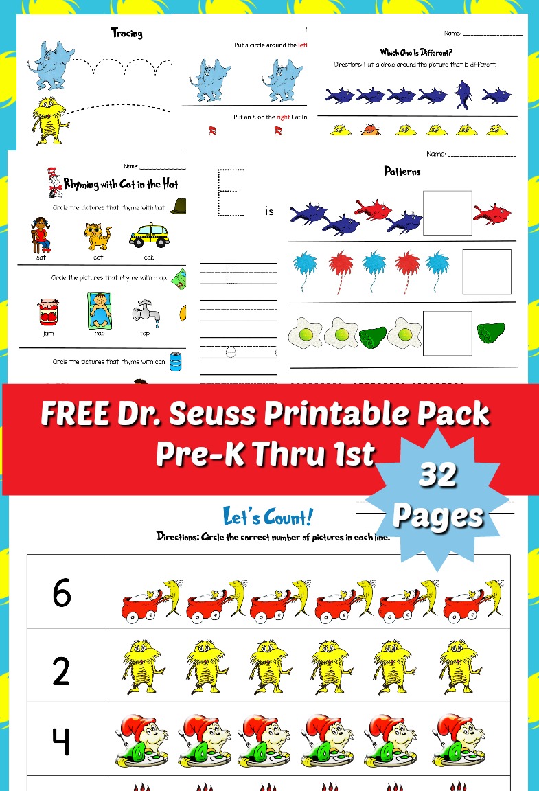 Dr Seuss Printable Pack